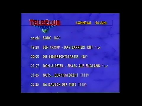 Teleclub, Programmtafeln, 24.06.1990