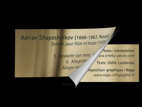 Adrian Shaposhnikov Sonate pour flûte et harpe Allegretto