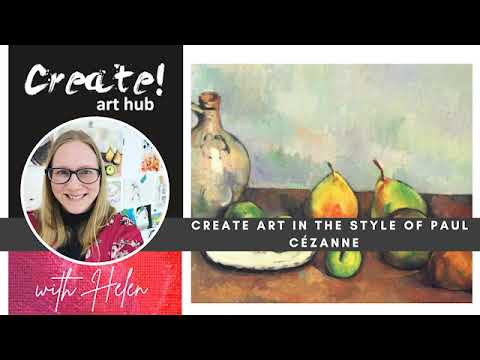 Paint in the style of Paul Cezanne...