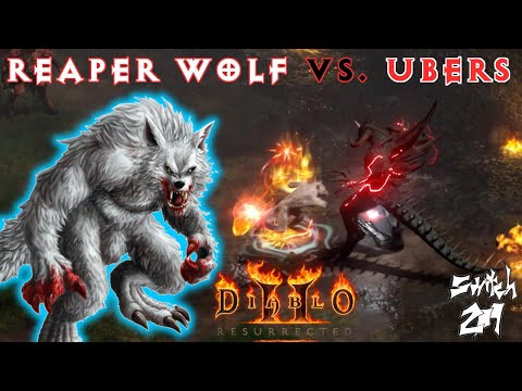 Reaper Wolf Barbarian Vs Ubers! Holds Up Much Better Than I Expected! - Diablo 2 Resurrected