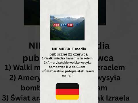 Niemieckie media publiczne 21 czerwca