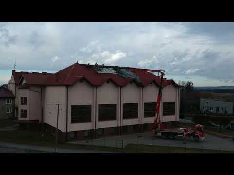 Usuwanie skutków silnego wiatru w powiecie oświęcimskim 17.02.2022