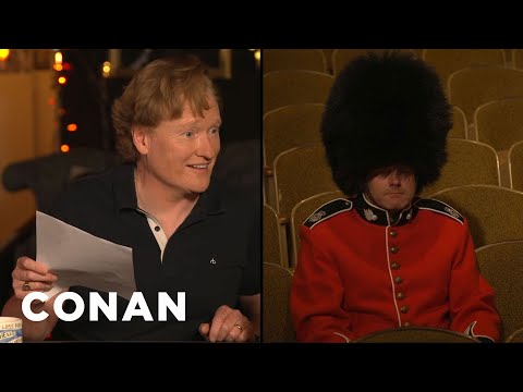Conan Tries To Make A Buckingham Palace Guard Laugh | CONAN on TBS