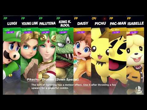 Super Smash Bros Ultimate Amiibo Fights   Request #2239 Green Team vs Yellow Team