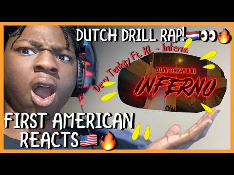 AMERICAN REACTS to DUTCH DRILL RAP! DEVV TENKAY Ft. KL- INFERNO