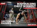 BodyBuilding Chest Workout 100 Push-ups Finisher || My First Bodybuilding Show Prep VLOG# 3