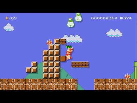 Super Mario Bros. World 6-1(NES) by Meggy - SUPER MARIO MAKER - NO COMMENTARY 1bg