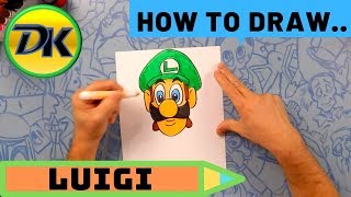 How to Draw Luigi from Super Mario Brothers