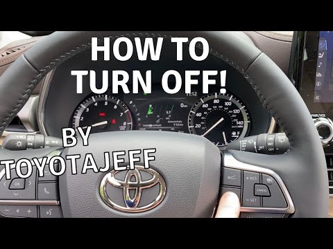 Part of a video titled How to Turn Off Toyota Lane Departure Alert (Jeff the ... - YouTube