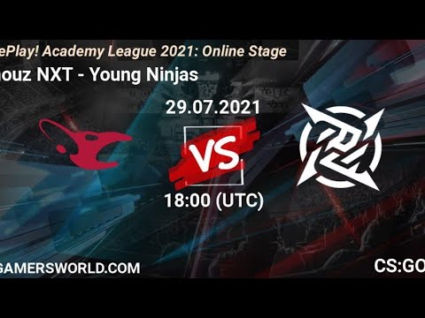 🔴RU VS ENG:  mouz NXT vs Young Ninjas | BO1 | JustHarry & Hugo | WePlay Academy League |
