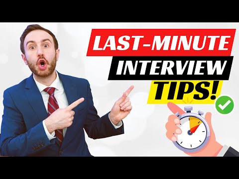 RESIDENCY INTERVIEW PREPARATION! (How To Prepare For An Interview In Under 15 Minutes!)