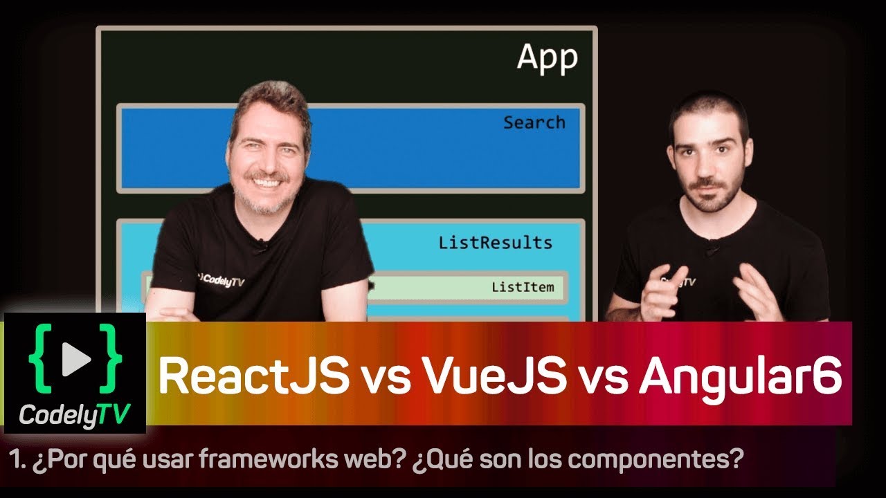 ReactJS vs VueJS vs Angular 6 ⚡️| 1/5 Qué aporta un framework y qué es un componente