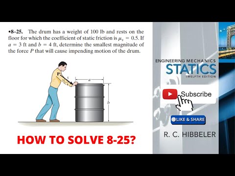 8-25 hibbeler statics chapter 8 | hibbeler statics | hibbeler