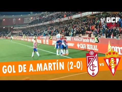 Gol de Alberto Martín para el Granada (2-0) | Granada CF 2-1 Real Sporting [HD]