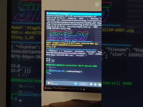 Building complete StagOS android 13 for moto one action