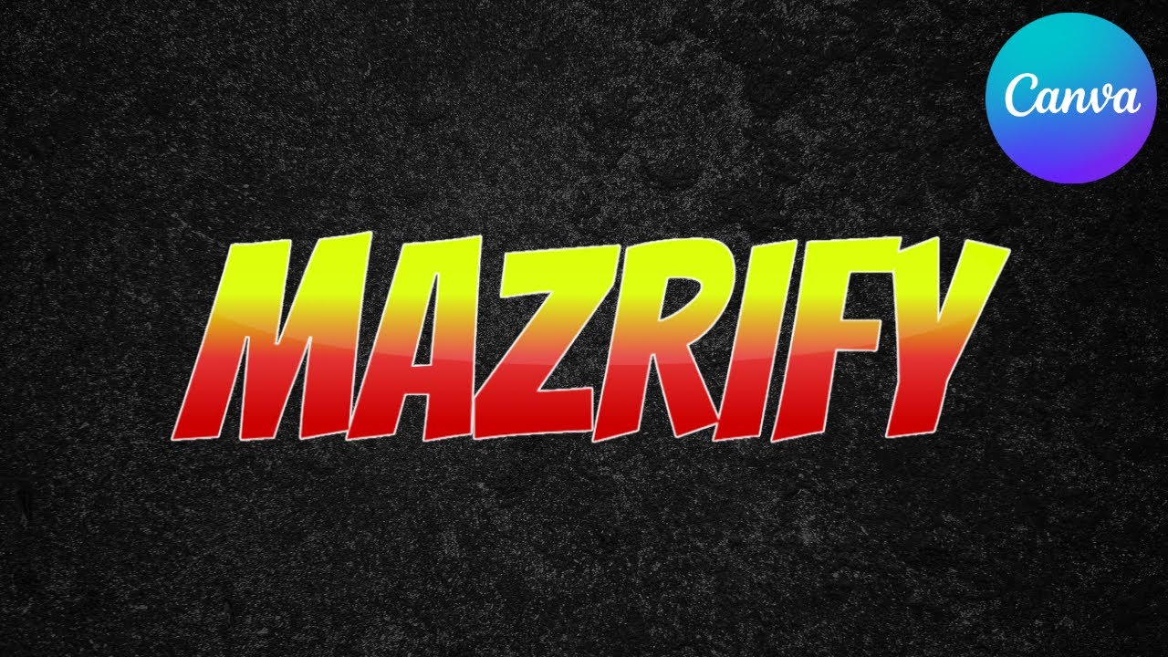 Canva Typography Tutorial | Glossy Text Effect | Canva Tutorial | Mazrify