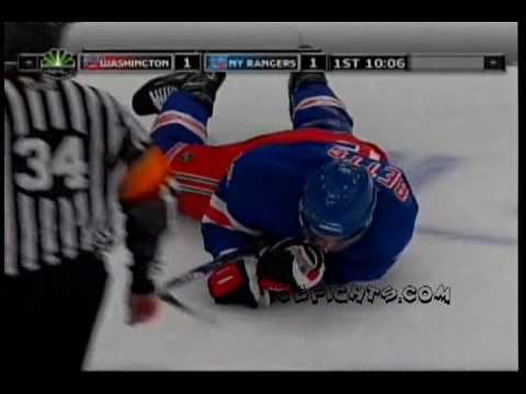 Sun Apr-26-09 D. Brashear--P. Mara Hit on Betts WAS At NYR