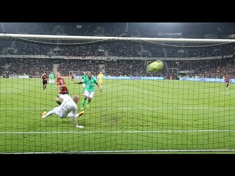 Nice 2-0 ASSE : les deux buts dans l'ambiance réelle