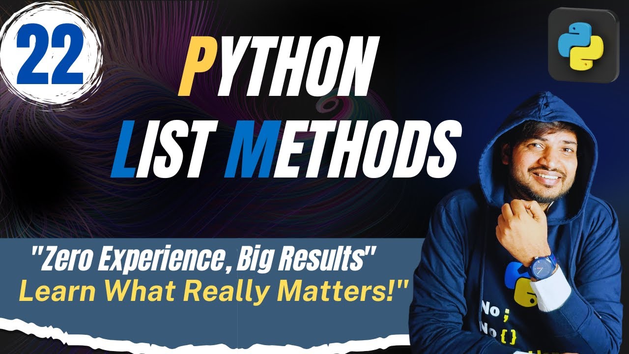 Methods of list in Python | CodersIndia | By Rohit Tyagi