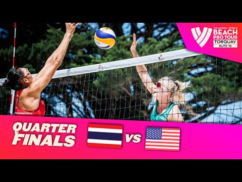 "Naraphornrapat / Worapeerachayakorn vs. Hughes / Cheng - QF Highlights Torquay 2022 #BeachProTour"