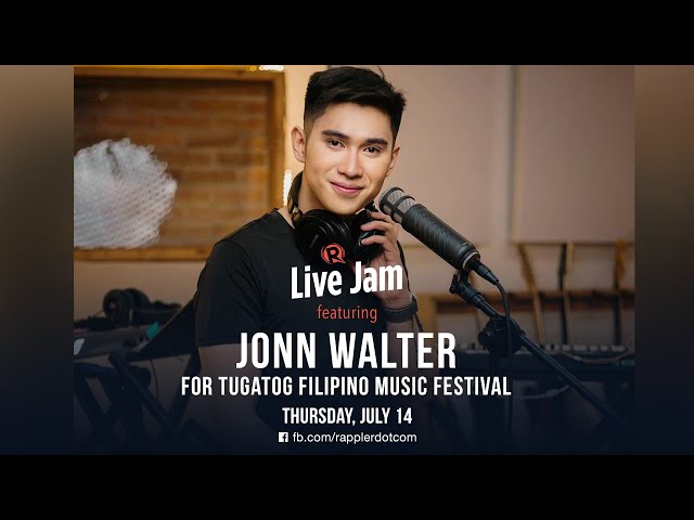 [WATCH] Rappler Live Jam: Jonn Walter for Tugatog Filipino Music Festival