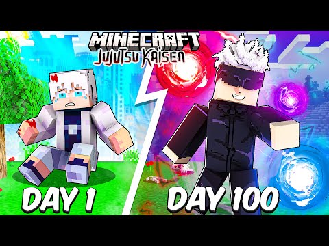 I Survived 100 Days as Gojo in Jujutsu Kaisen Minecraft… Here’s What Happened