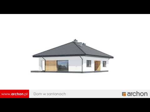 Dom w santanach – Mała i funkcjonalna parterówka I ARCHON+ Projekty Domów