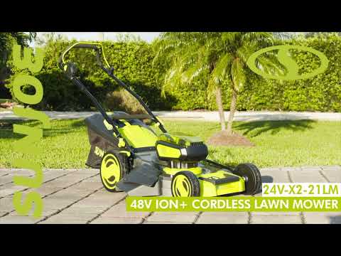 Sun Joe Lawn Mower - 24V-X2-16LM 48-Volt iON+ Cordless Brushless