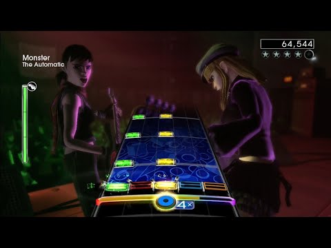 Rock Band 2 Deluxe - Monster (The Automatic) (Hard Guitar 100% FC, 152,952 🌟🌟🌟🌟🌟)