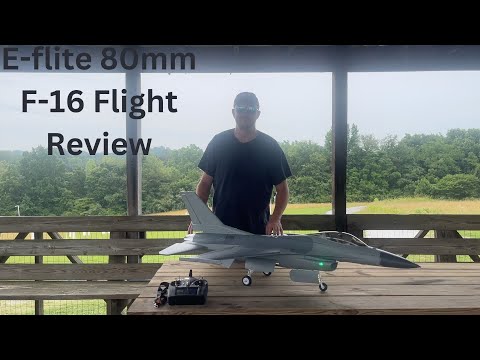 E-flite F-16 Falcon 80mm: Flight Review / Top Speed (KMRC Afterburner Equipped)