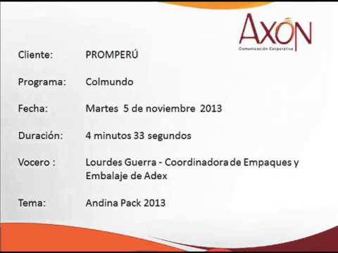 PROMPERÚ: Andina Pack - Entrevista a Lourdes Guerra en Colmundo Radio