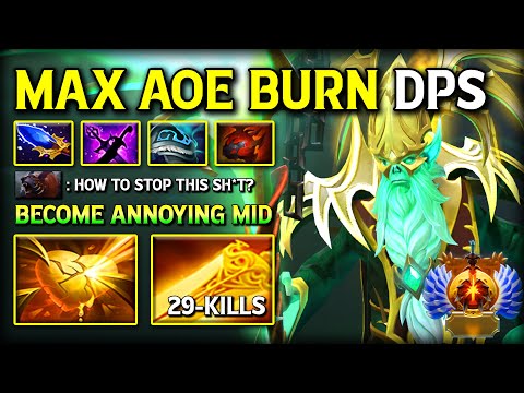 TRULY BECOME ANNOYING MID Necrophos | 29-Kills Max AoE Burn & IMBA One Shot Reaper Disappear OPPS