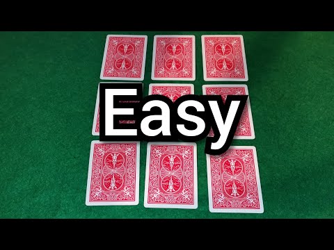 Amazing 9 card, card trick tutorial.