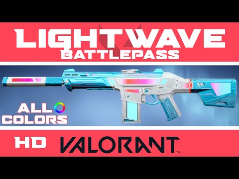 LIGHTWAVE VALORANT SKINS (ALL COLORS) | Ep 2: Act 3 Battle Pass Skin Collection