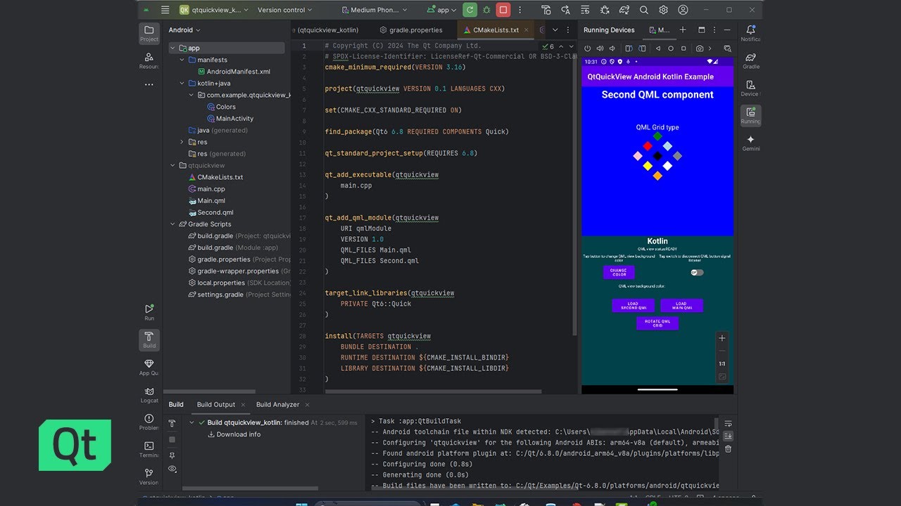 Qt Tools for Android Studio 3.0