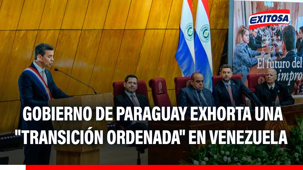 🔴🔵 Gobierno de Paraguay exhorta una "transición ordenada" en Venezuela tras captura de Maduro