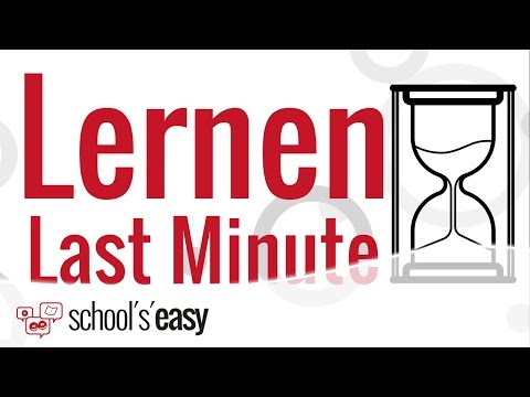 Last-minute learning | How to do it!