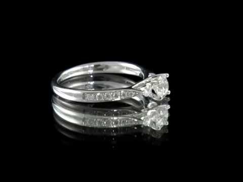 0.65ct Three Stone Diamond Engagement Ring MD019