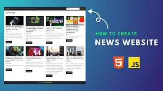 How to create news website | HTML, CSS & JAVASCRIPT #1
