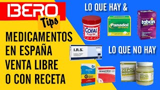 ✅ MEDICAMENTOS EN ESPAÑA VENTA LIBRE O CON RECETA lo que HAY y lo que NO HAY 🇳🇮 🇪🇦 🇳🇮 🇪🇦
