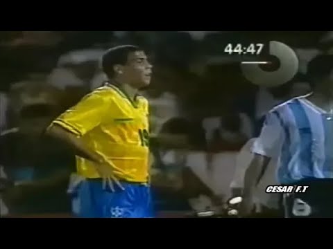 Ronaldo's debut for the Brazilian national team (17 years old) - 23/03/1994