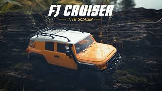 FMS (RTR) 1:18 Toyota FJ Cruiser 4WD Rock Crawler w/Tx, LiPo & Charger (Yellow/White)