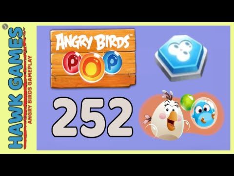 Angry Birds Stella POP Bubble Shooter Level 252 - Walkthrough, No Boosters