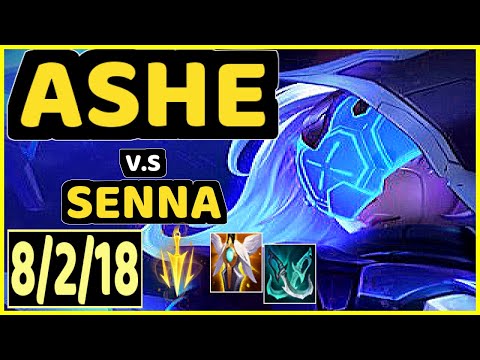 YUUKI60 (ASHE) vs SENNA - 8/2/18 KDA BOTTOM ADC GAMEPLAY - EUW Ranked DIAMOND