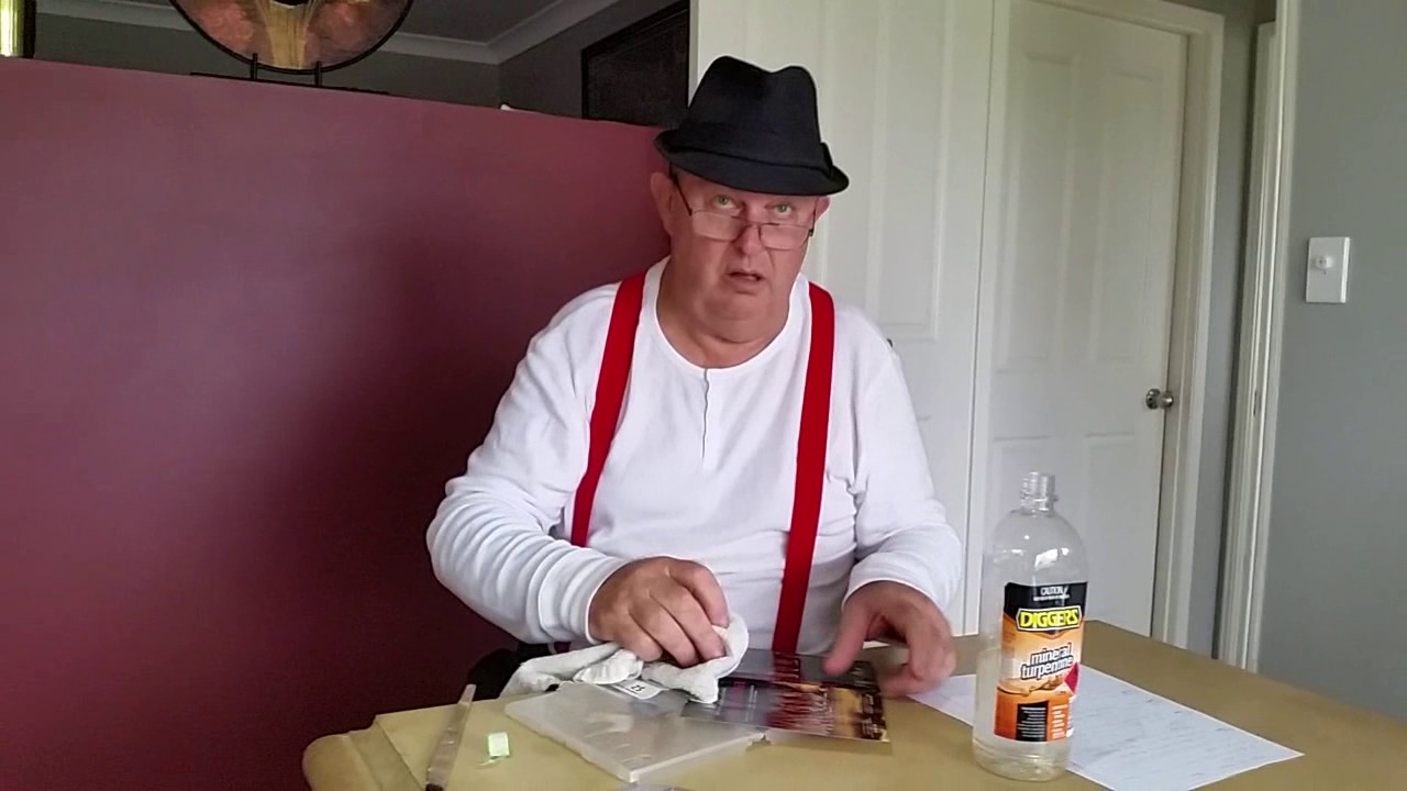 How to clean a DVD cover!