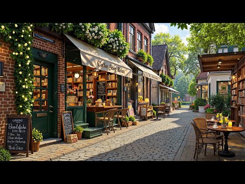 Peaceful Morning at Bookstore Coffee Shop Ambience with Deep Jazz ☕ Cozy Jazz Piano Music for Unwind