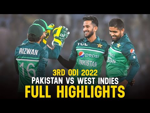 Full Highlights | Pakistan vs West Indies | 3rd ODI, 2022 | PCB | M3L1K
