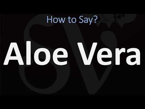 How to Pronounce Aloe Vera? (CORRECTLY)