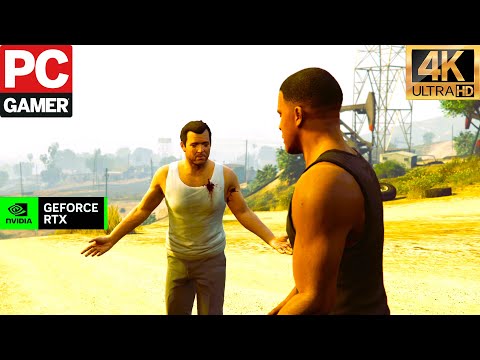 Grand Theft Auto 5 4K Ultra Graphics Gameplay Part 22 -  Mission A - GTA 5 PC 4K 60FPS