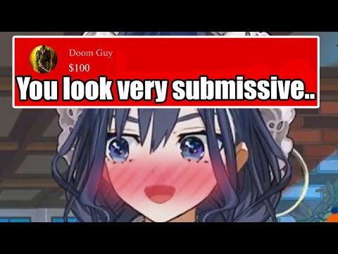 Chat: "You're looking very submissive and smoochable right now..." Kronii:【Hololive EN】